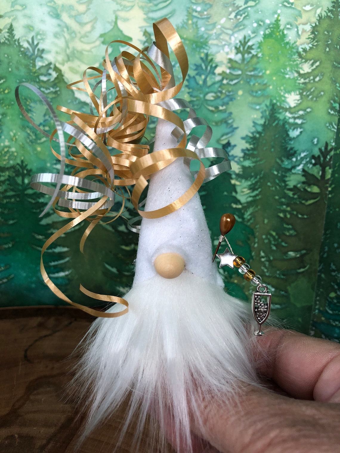 New Year's Wine Cork Gnome Etsy