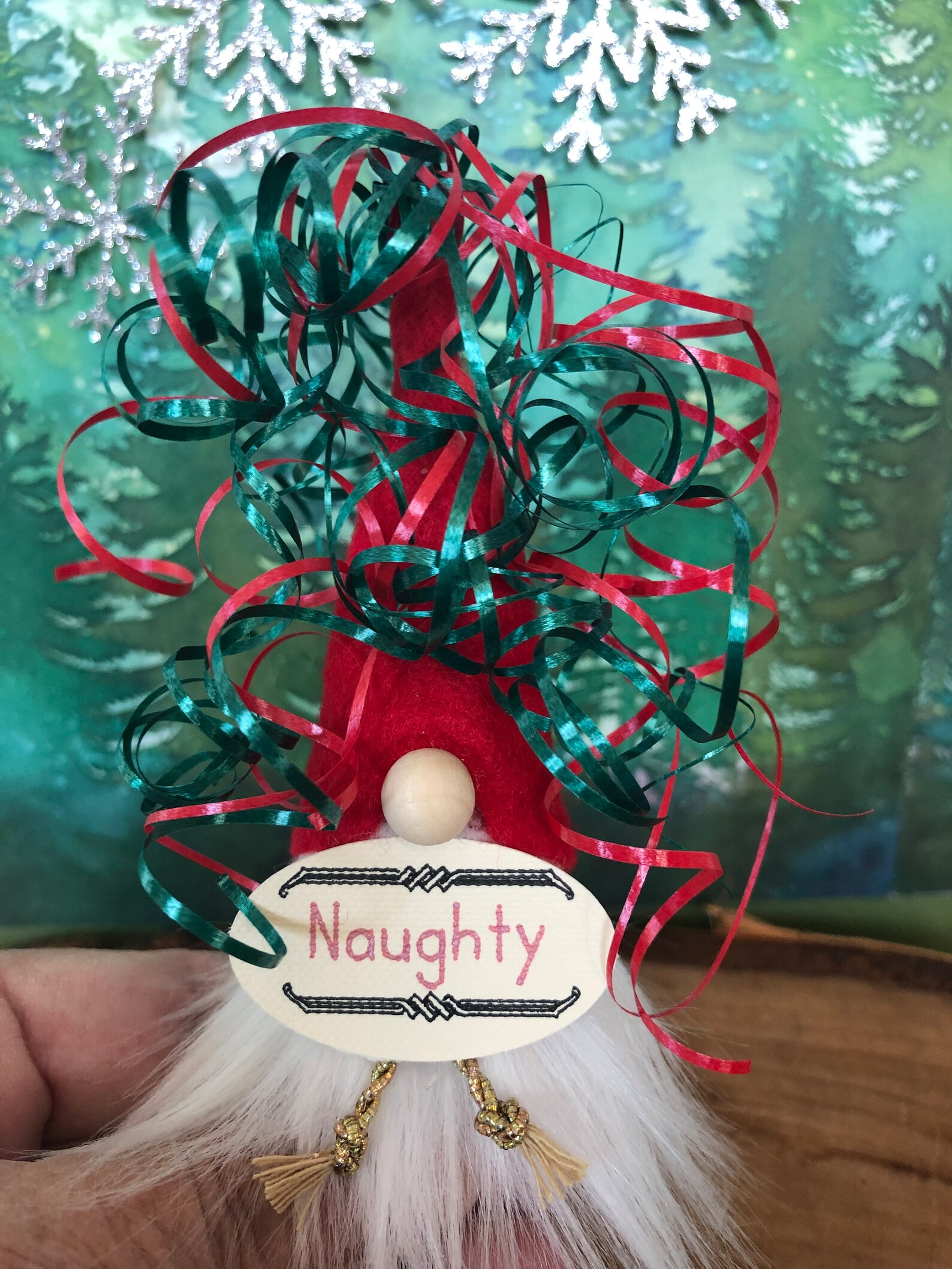 Season's Greetings Wine Cork Gnomes Etsy