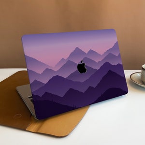 Purple Peak New Pro Mac Hard Protective Case Personalized Name For Macbook Air 11/13 Pro 13/15/16 2008-2020 12 Inch