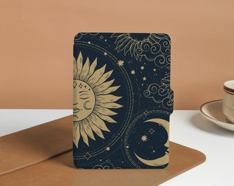 Moon and Stars Personalized kindle Case, Kindle Paperwhite Case, All-new Kindle Case Case Cover for Kindle Paperwhite 1-4, Kindle 2019,2022