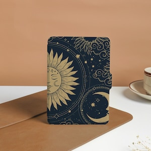 Moon and Stars Personalized kindle Case, Kindle Paperwhite Case, All-new Kindle Case Case Cover for Kindle Paperwhite 1-4, Kindle 2019,2022