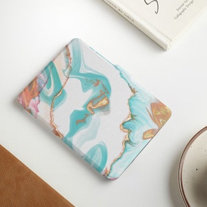 Colored Marble Personalized kindle Case, Kindle Paperwhite Case, All-new Kindle Case Case Cover for Kindle Paperwhite 1-4, Kindle 2019,2022