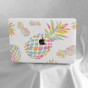 Colorful Pineapple New Pro Mac Hard Protective Case Personalized Name For Macbook Air 11/13 Pro13/14/15/16 2008-2021 12 Inch