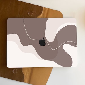 Geometry Line Coffee Macbook Case Personalized Case For Macbook Pro 13/14/15/16 Case, Macbook Air 13 Case, laptop Case