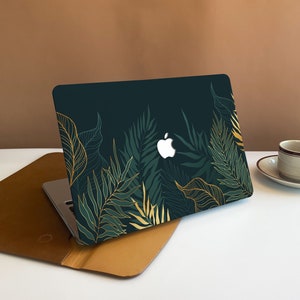 Nature Line Leaves Macbook Case Personalized Case For Macbook Pro 13/14/15/16 Case, Macbook Air 13 Case, laptop Case
