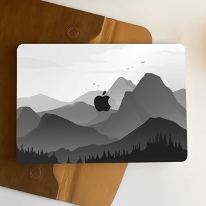 Mountain Black Macbook Case Personalized Case For Macbook Pro 13/14/15/16 Case, Macbook Air 13 Case, laptop Case