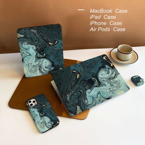 Luxury Marble New Pro Mac Hard Protective Case Personalized Name For Macbook Air 11/13 Pro13/15/16 2008-2020 12 Inch