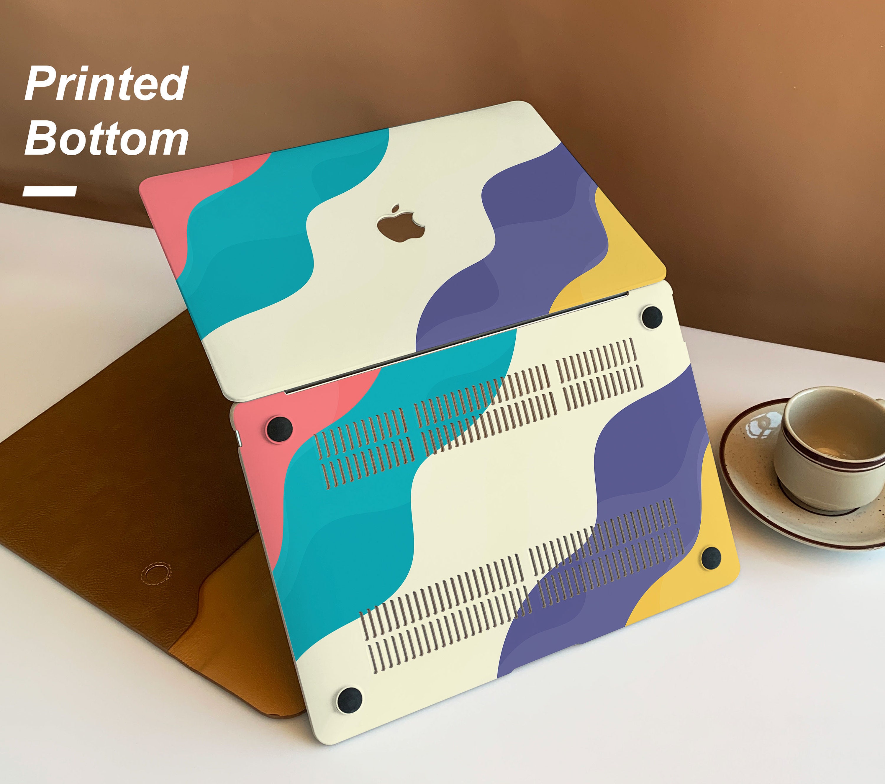 Five Colours Wave MacBook Case Personalized Case for MacBook Pro 13/14 ...