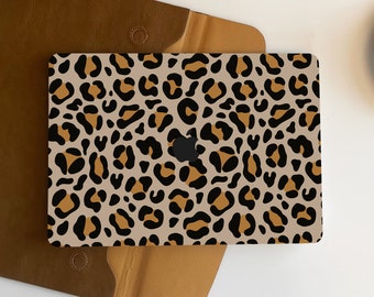 Funda para MacBook con estampado de leopardo marrón, funda personalizada para Macbook Pro 14, funda para Macbook Air 13, funda Pro 13, funda para Macbook Pro 15, Pro 16