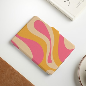 Pink Curve Personalized kindle Case, Kindle Paperwhite Case, All-new Kindle Case Case Cover for Kindle Paperwhite 1-4, Kindle 2019,2022