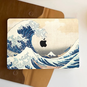 Retro Surfing Artwork MacBook Air 13 Case, MacBook Pro 13 Case, Personalized Name For Macbook Air 11/13 Pro 13/15/16 2008-2022 12 Inch