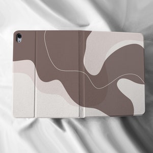 Splash-ink Art iPad Flip Personalised Custom Name Apple Pencil Holder Case For iPad Air 3 4 Pro 9.7&quot; 10.5&quot; 11&quot;iPad 8 iPad Case