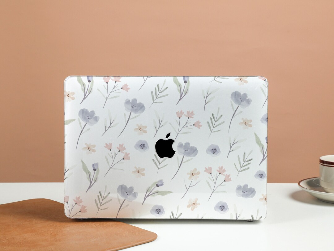 Fresh Flowers Transparent Crystal Clear Hard Case Cover for MacBook Pro ...