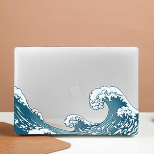 Sea Wave Transparent Crystal Clear Hard Case Cover For Macbook Pro 13/14/15/16 Case, Macbook Air 13 Case, laptop Case
