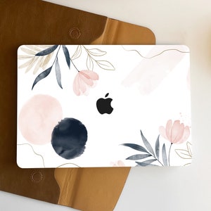 Elegant Aesthetic Flowers Macbook Case Personalized Case For Macbook Pro 13/14/15/16 Case, Macbook Air 13 Case, laptop Case