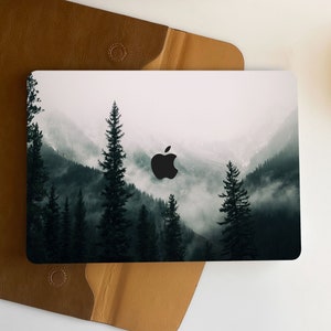 Hazy Mountain Forest Macbook Case Personalized Case For Macbook Pro 13/14/15/16 Case, Macbook Air 13 Case, laptop Case