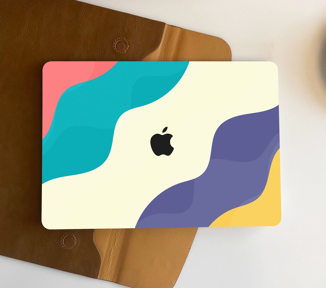 Five Colours Wave MacBook Case Personalized Case for MacBook Pro 13/14 ...