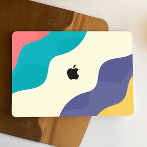 Five Colours Wave Macbook Case Personalized Case For Macbook Pro 13/14/15/16 Case, Macbook Air 13 Case, laptop Case