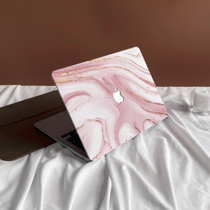 Pink  Liquid New Pro Mac Hard Protective Case Personalized Name For Macbook Air 11/13 Pro13/15/14/16 2008-2021 12 Inch