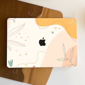 Energetic Leaves Sand New Pro Mac Hard Protective Case Personalized Name For Macbook Air 11/13 Pro13/15/16 2008-2020 12 Inch