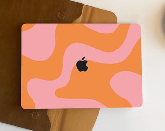 Vibrant Orange New Pro Mac Hard Protective Case Personalized Name For Macbook Air 11/13 Pro13/14/15/16 2008-2022 Laptop