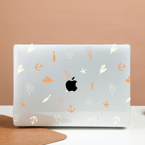 Sea Floor Creature Transparent Crystal Clear Hard Case Cover For Macbook Pro 13/14/15/16 Case, Macbook Air 13 Case, laptop Case