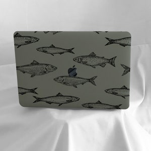 Fish Art New Pro Mac Hard Protective Case Personalized Name For Macbook Air 11/13 Pro13/15/16 2008-2020 12 Inch