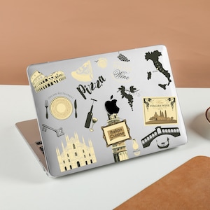 Cuisine Transparent Crystal Clear Hard Case Cover For Macbook Pro 13/14/15/16 Case, Macbook Air 13 Case, laptop Case, A3113