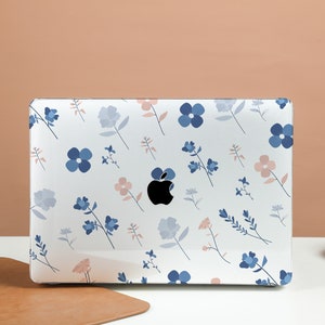 Fresh Flowers Transparent Crystal Clear Hard Case Cover For Macbook Pro 13/14/15/16 Case, Macbook Air 13 Case, laptop Case, A3113