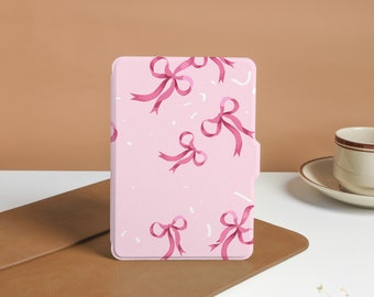 Delikat rosett-personligt Kindle-skal, Kindle Paperwhite-skal, helt nytt Kindle-skal, fodral för Kindle Paperwhite 1-4, Kindle 2019, 2022