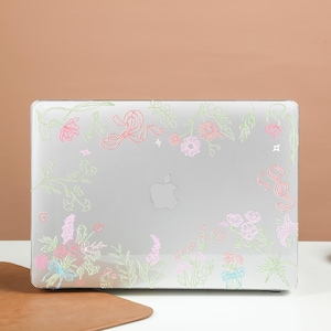 Pretty Garden Transparent Crystal Clear Hard Case Cover For Macbook Pro 13/14/15/16 Case, Macbook Air 13 Case, laptop Case, A3113, A2991