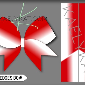 Ombre Farbverlauf Cheer Bow PNG Datei download für Sublimation