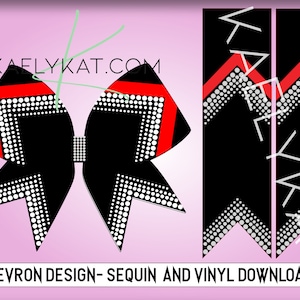 Sequin dot vinyl design for Cheer Bows SVG file download