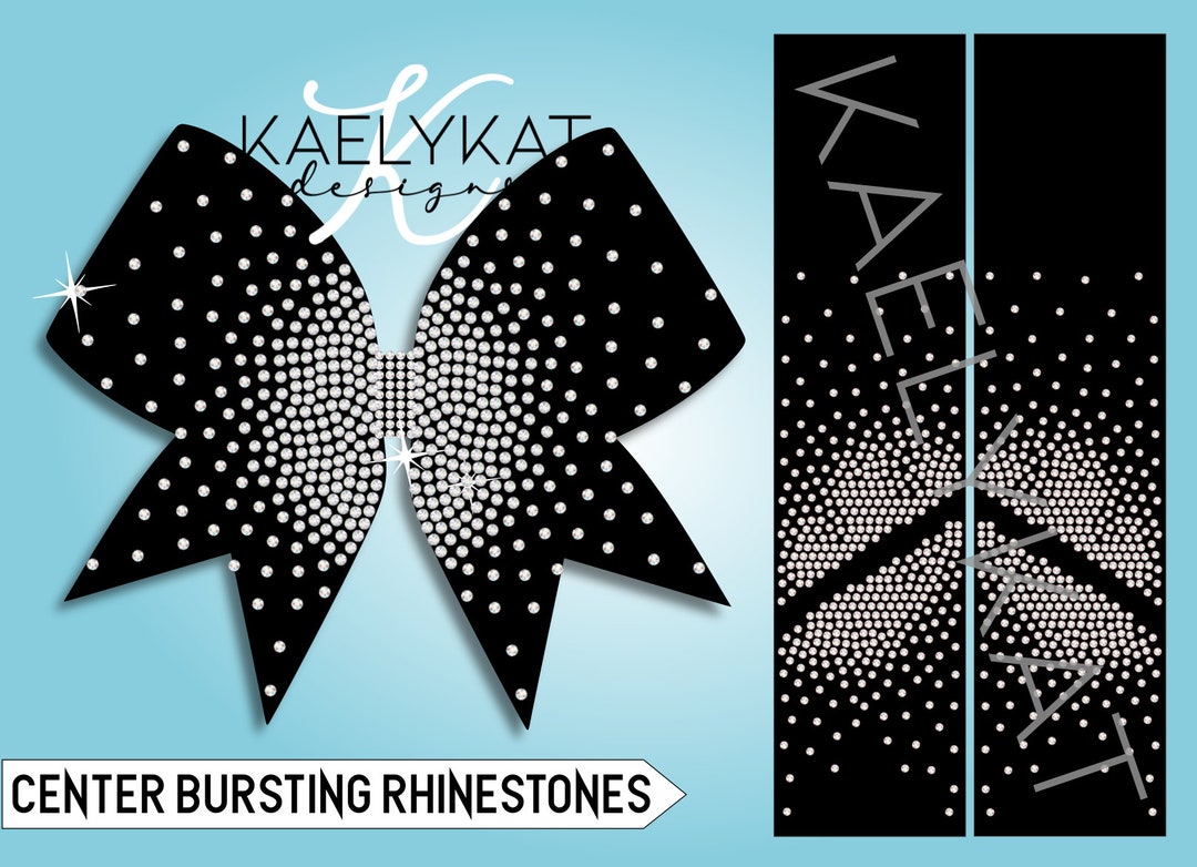 Rhinestone Template Design for Cheer Bows SVG File Download - Etsy
