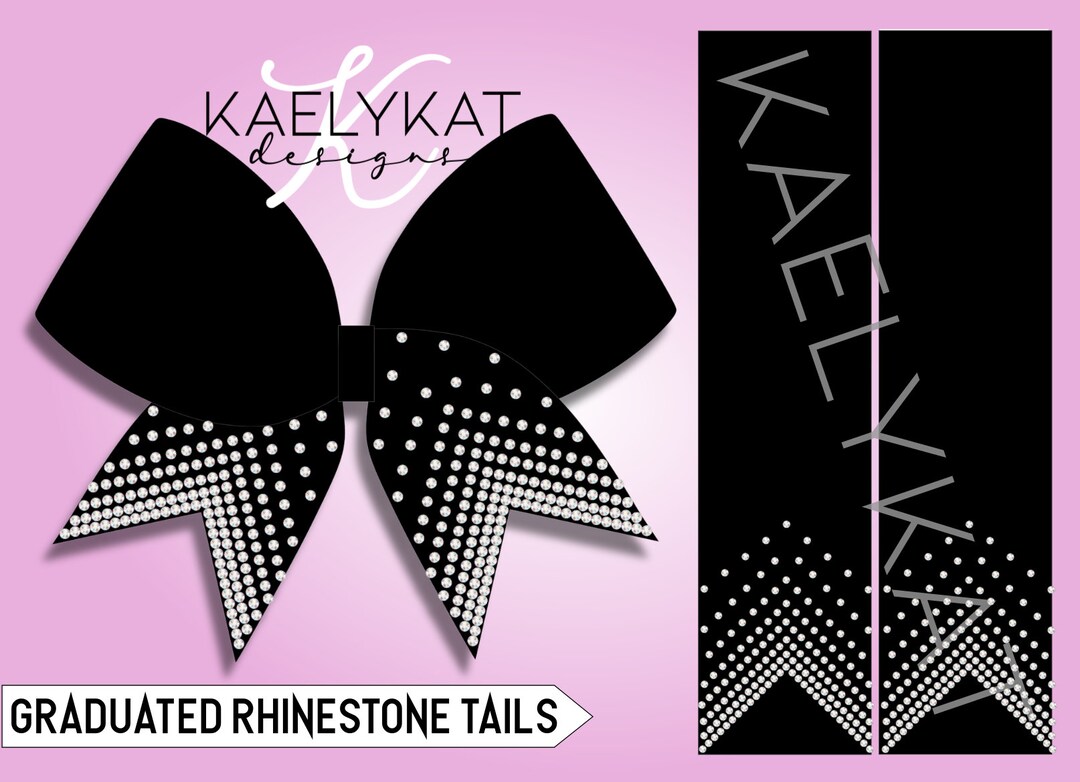 Rhinestone Template for Cheer Bows Silhouette File Download Graduated Rhinestone Template for Cheer Bows Silhouette File Download Graduated