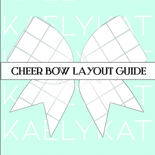 Printable Keychain and Accessory Mini Cheer Bow Template and Etsy Printable Keychain and Accessory Mini Cheer Bow Template and Etsy