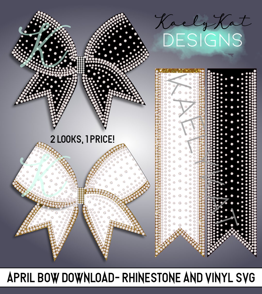 Rhinestone Template and Vinyl Design for Cheer Bows SVG File Download Rhinestone Template and Vinyl Design for Cheer Bows SVG File Download