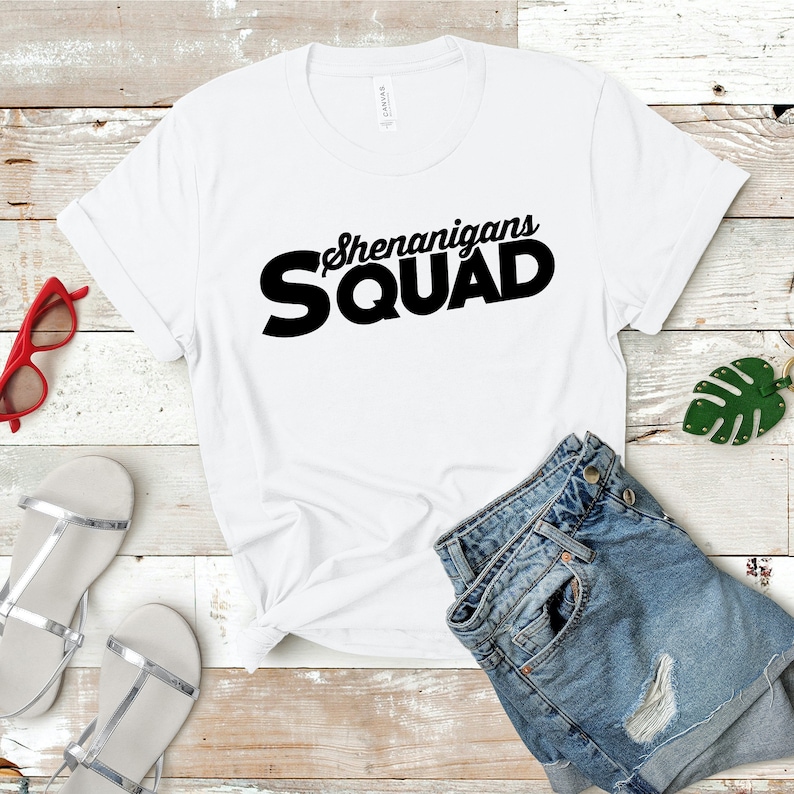 Let/'s Day Drink Drinking Shirts Lucky Top Matching St Patricks Day TShirts St Patrick/'s Day T-Shirt Irish Tee Shenanigans Squad Shirt