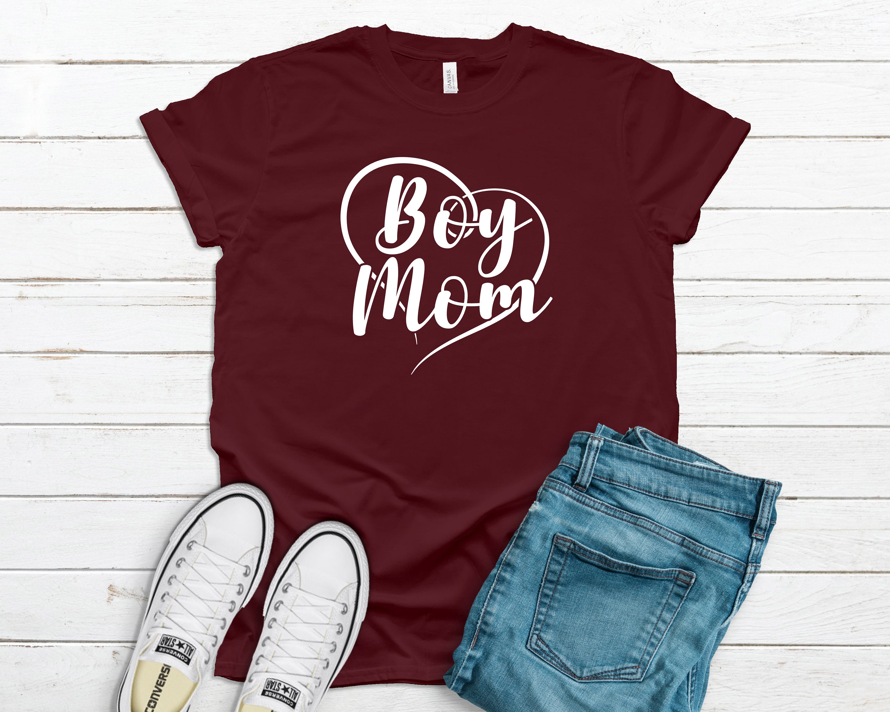 Boy Mom Shirt Mom TShirt Boy Mama Tee Shirt Mama Tees Mom Etsy
