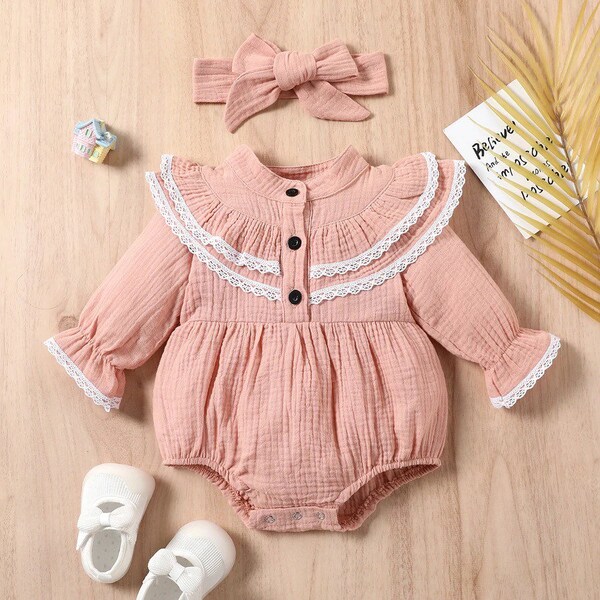Baby Romper Girl Etsy