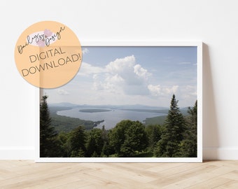 Rangeley Maine Lake Landscape Print (Digital Download)