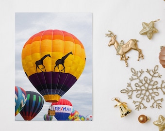5x7 Hot-Air Balloon Greeting Card - Blank Interior