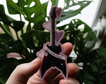 You Totally Rock Electric Guitar Sticker