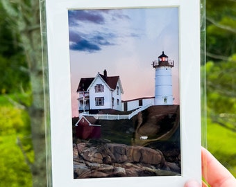 Nubble Lighthouse - 5x7 Matted Print