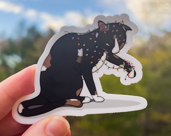Christmas Cat Sticker
