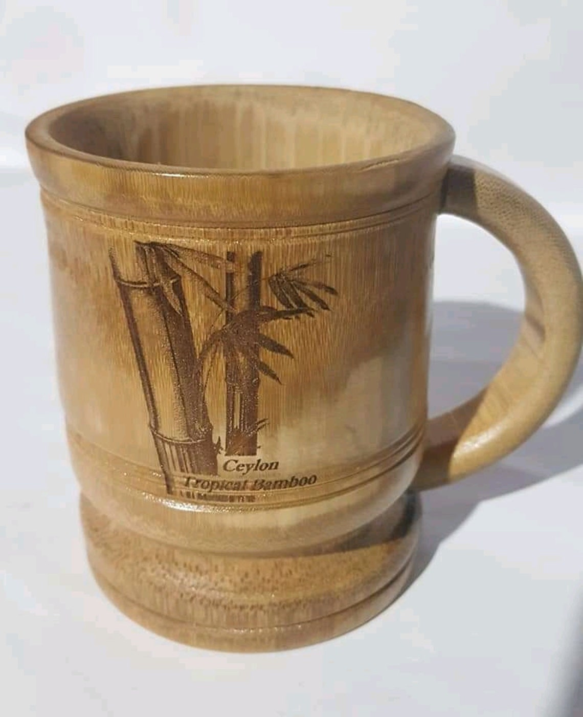 Bamboo mug Bamboo fully natural mug one to one free Etsy