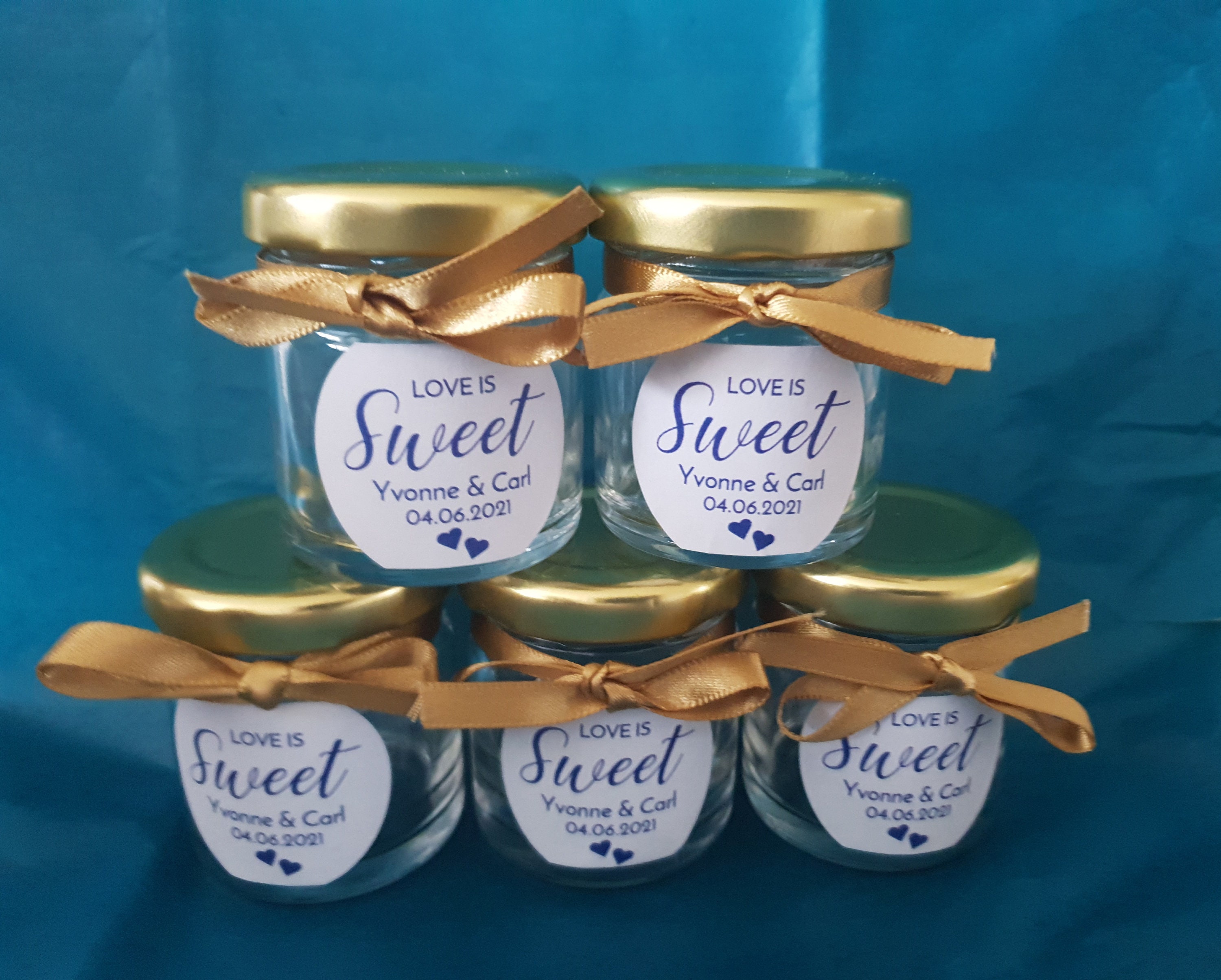 Personalised Wedding Favour Mini Sweet Jars Sweets Not Etsy UK