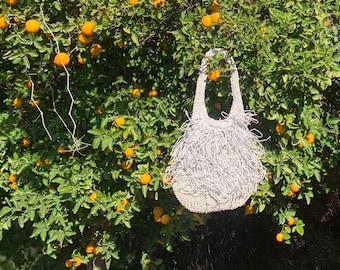 Swan Handmade Raffia Bag: Elegant summer shoulder bag for the beach! Whether you want to use it as a city bag, for the beach or as a gift!