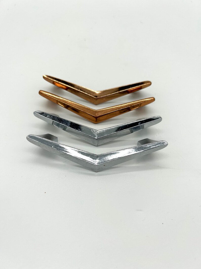 Mid Century Boomerang Pulls Handle Drawer Pull Etsy