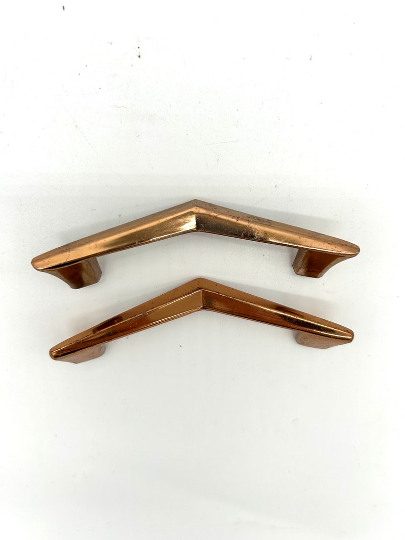 Mid Century Boomerang Pulls Handle Drawer Pull Etsy